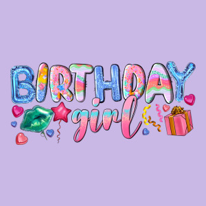Birthday Girl Heavy Core Tee Designed By Nancycooperartshop