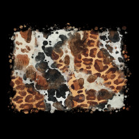 Cowhide Leopard Background Ladies Tee | Teevron