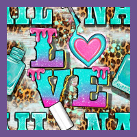 Love Nail And Polish With Leopard Seamless Pattern Bbs Vintage Tee | Teevron