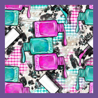 Nail Polish With Cowhide And Plaid Seamless Pattern Bbs Vintage Tee | Teevron