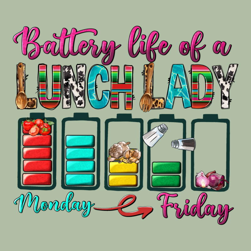 Battery Life Of A Lunch Lady Urban Heavy Tee by BundleAndBundleShop | Teevron
