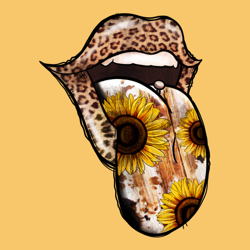Leopard Sunflower Tongue Vintage Hoodie by Jasminsmagicworld | Teevron
