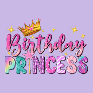 Birthday Princess Heavy Core Tee Designed By Nancycooperartshop