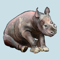 Baby Rhino Illustrations Ladies Tee | Teevron