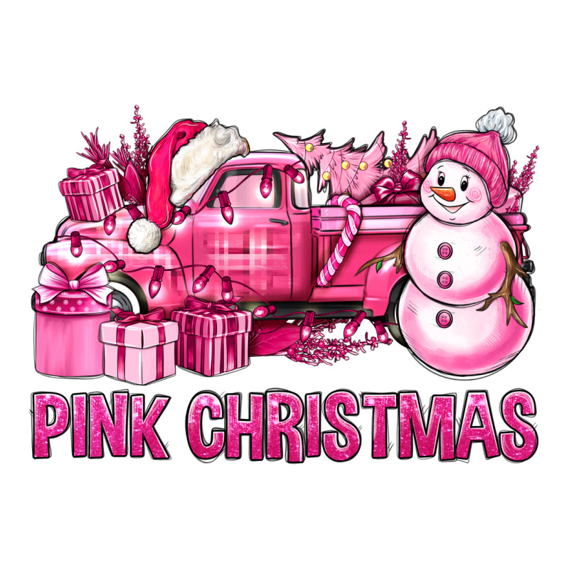 Pink Christmas Truck Urban Heavy Tee by BundleAndBundleShop | Teevron