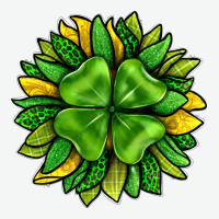 St. Patricks Sunflower With Clover Urban Heavy Tee | Teevron