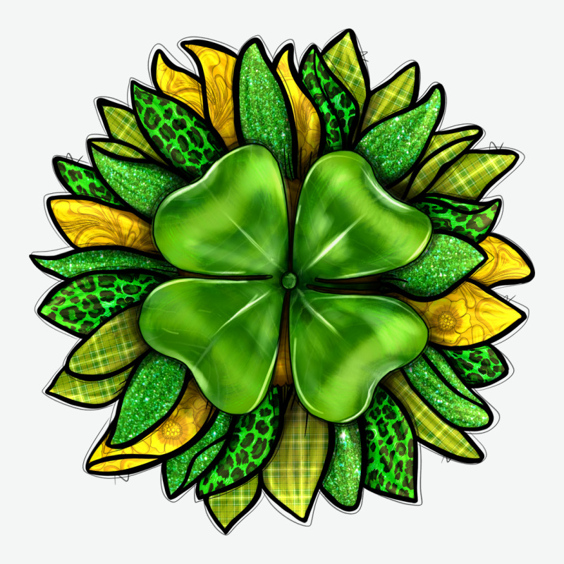 St. Patricks Sunflower With Clover Urban Heavy Tee by BundleAndBundleShop | Teevron