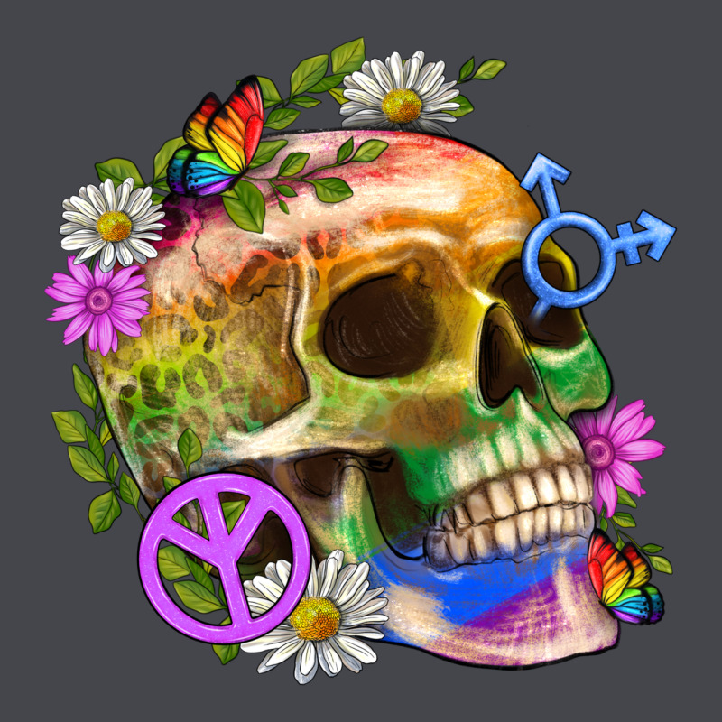 Pride Skull And Transgender Symbol With Peace Classic Tee by BundleAndBundleShop | Teevron