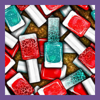 Nail Polish With Glitter Seamless Pattern Bbs Vintage Tee | Teevron