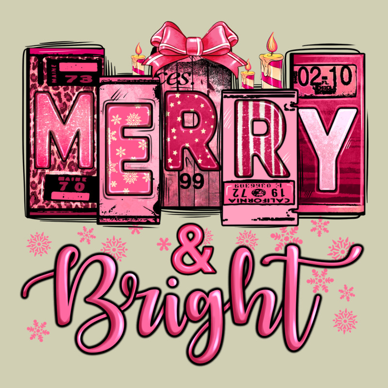 Merry And Bright Pink Christmas Heavy Core Tee by Jasminsmagicworld | Teevron