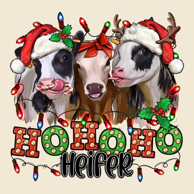 Ho Ho Ho Heifer Christmas Heifers Ladies Tee by Jasminsmagicworld | Teevron