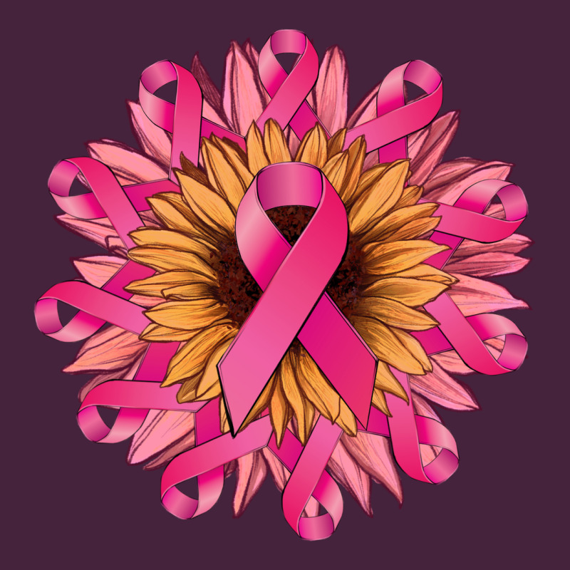 Cancer Ribbon Sunflower Premium Tee by NancyCooperArtShop | Teevron