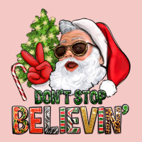 Don't Stop Believing Santa Urban Heavy Tee | Teevron