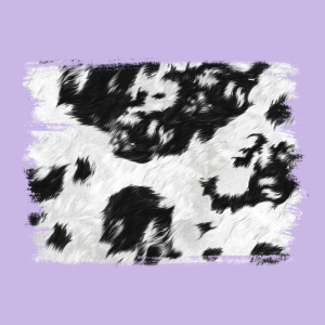 Black And White Cowhide Backround Heavy Core Tee Designed By Nancycooperartshop