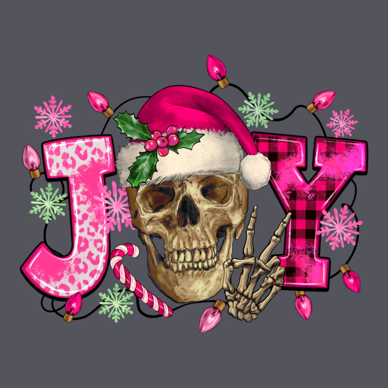 Pink Christmas Joy Skeleton Vintage Hoodie by NancyCooperArtShop | Teevron