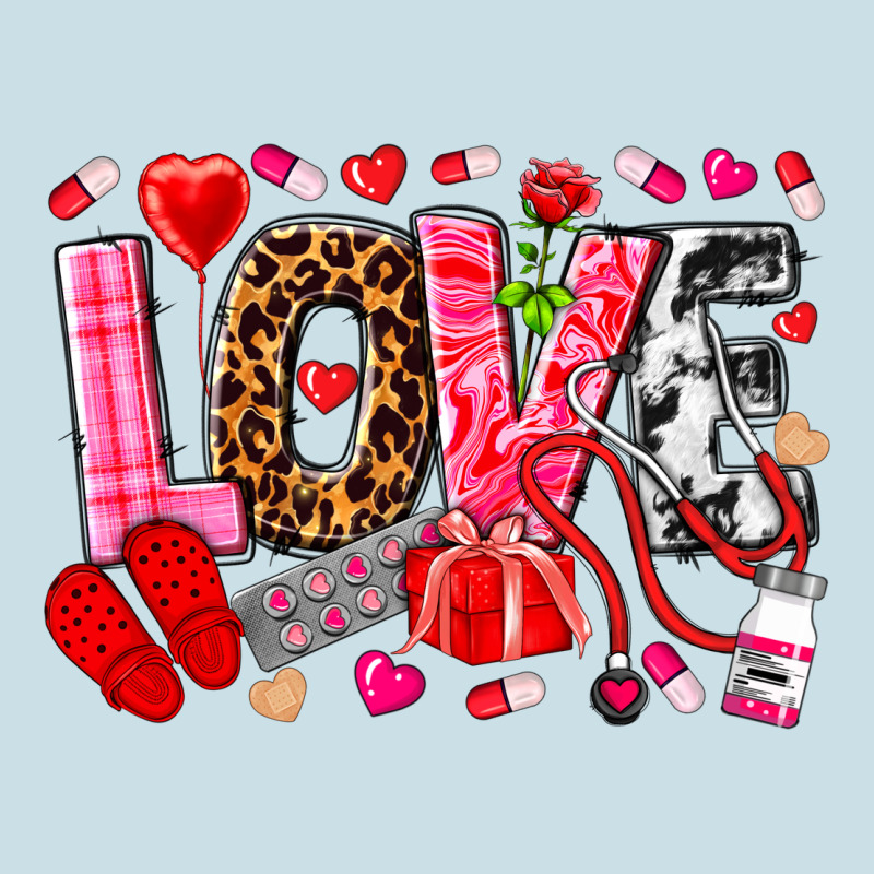 Valentines Day Love Nurse Ladies Tee by NancyCooperArtShop | Teevron