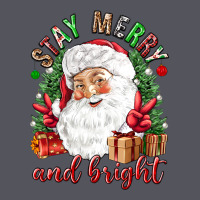 Stay Merry And Bright Christmas With Santa Vintage Hoodie | Teevron