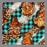 Thanksgiving Gnomies With Leopard And Tartan Seamless Pattern Bbs Vintage Tee | Teevron