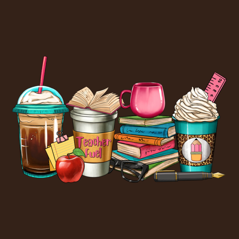 Teacher Fuel Coffee Cups Heavy Core Tee by Jasminsmagicworld | Teevron