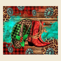 Country Boots And Cowboy Hat Christmas Premium Tee | Teevron