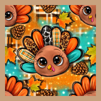 Thanksgiving Turkey And Cone With Tartan Seamless Pattern Bbs Vintage Tee | Teevron