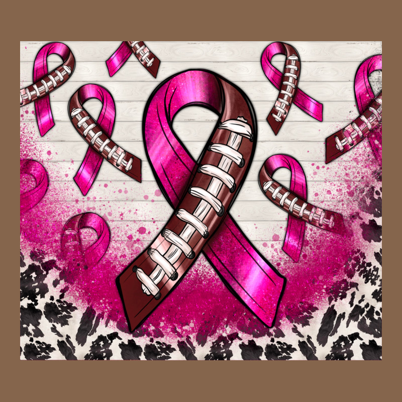 Breast Cancer American Football Ribbon Premium Tee by NancyCooperArtShop | Teevron