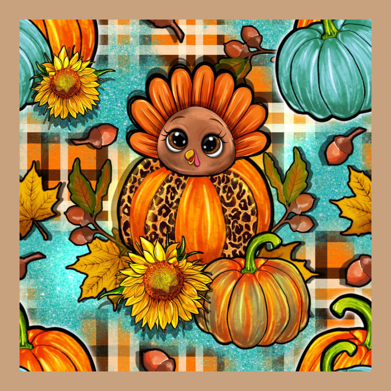 Thanksgiving Turkey With Tartan Seamless Pattern Bbs Vintage Tee by BundleAndBundleShop | Teevron