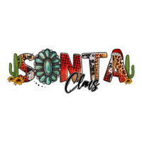 western christmas santa claus sunflowers and cactus | Teevron