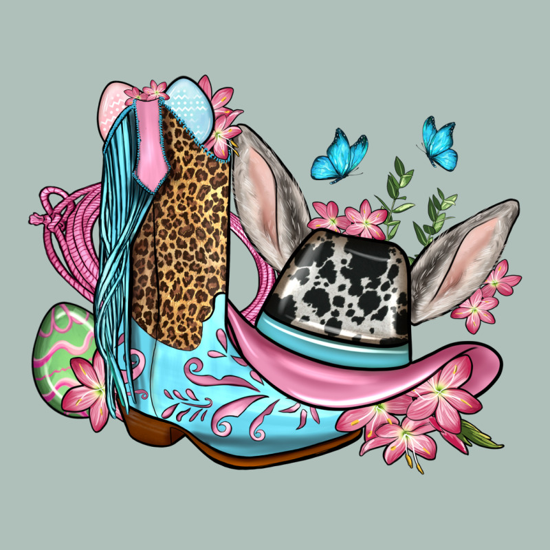 Easter Cowboy Boots Hat Heavyweight Hoodie by OliviaCreatesArt | Teevron