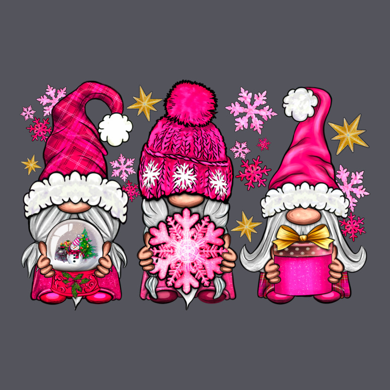 Pink Christmas Winter Gnomes Vintage Hoodie by NancyCooperArtShop | Teevron
