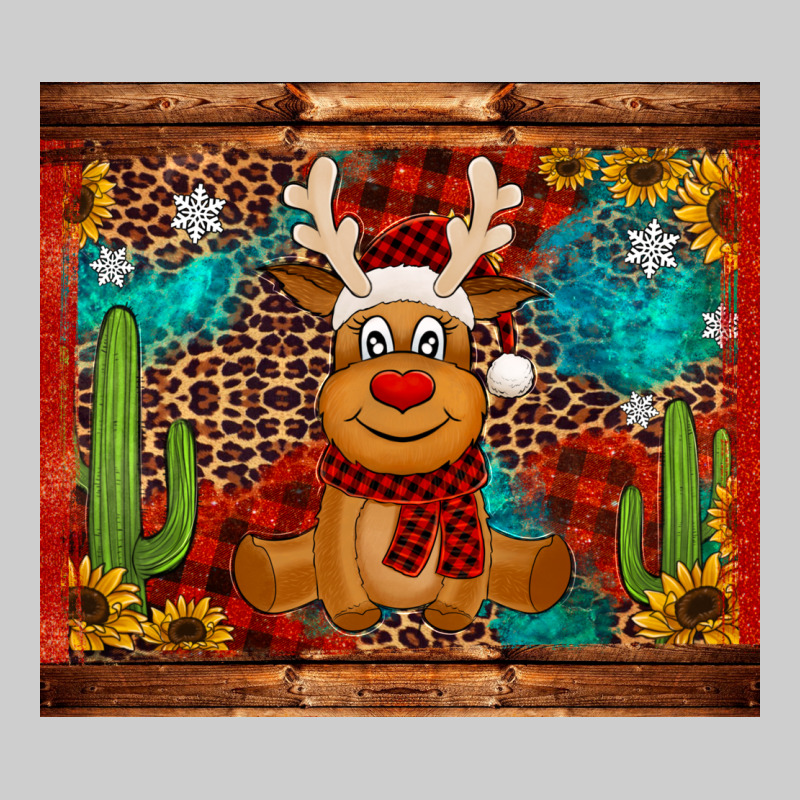 Western Christmas Reindeer Premium Tee by Jasminsmagicworld | Teevron