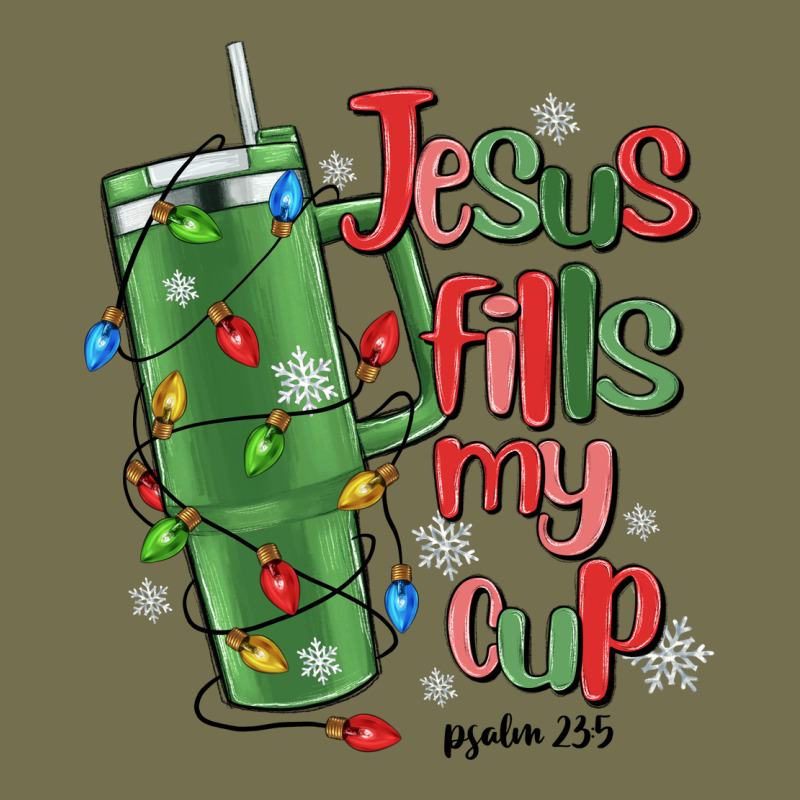 Jesus Fills My Cup Psalm 25 5 Vintage Hoodie by MaliasSmallBusiness | Teevron