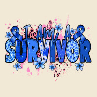 I Am A Survivor Colon Cancer Blue Ribbon Premium Tee | Teevron