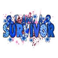 I am a survivor Colon Cancer blue ribbon | Teevron