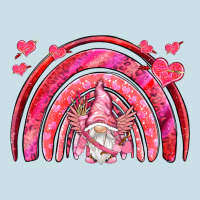 Valentines Day Rainbow With Cupid Gnome Ladies Tee | Teevron