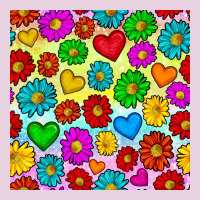 Pride Lgbtq Flowers And Hearts Seamless Pattern Classic Tee | Teevron