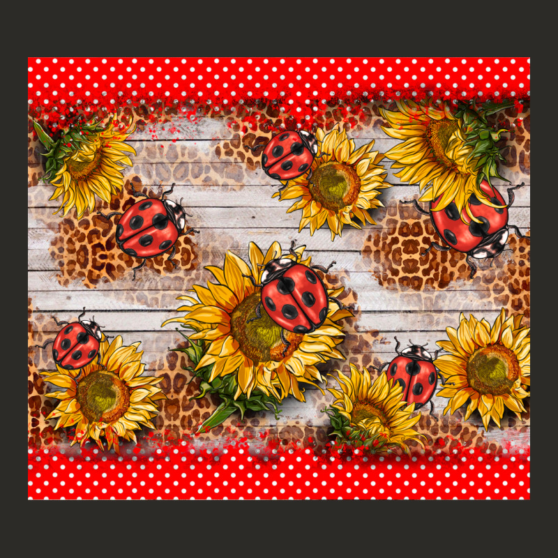 Ladybug Sunflower Heavy Core Tee by BarkalooDesign | Teevron