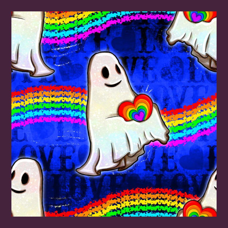 Pride Lgbtq Ghosts And Heart With Rainbow Seamless Classic Tee by BundleAndBundleShop | Teevron