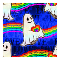 Pride lgbtq ghosts and heart with rainbow seamless | Teevron