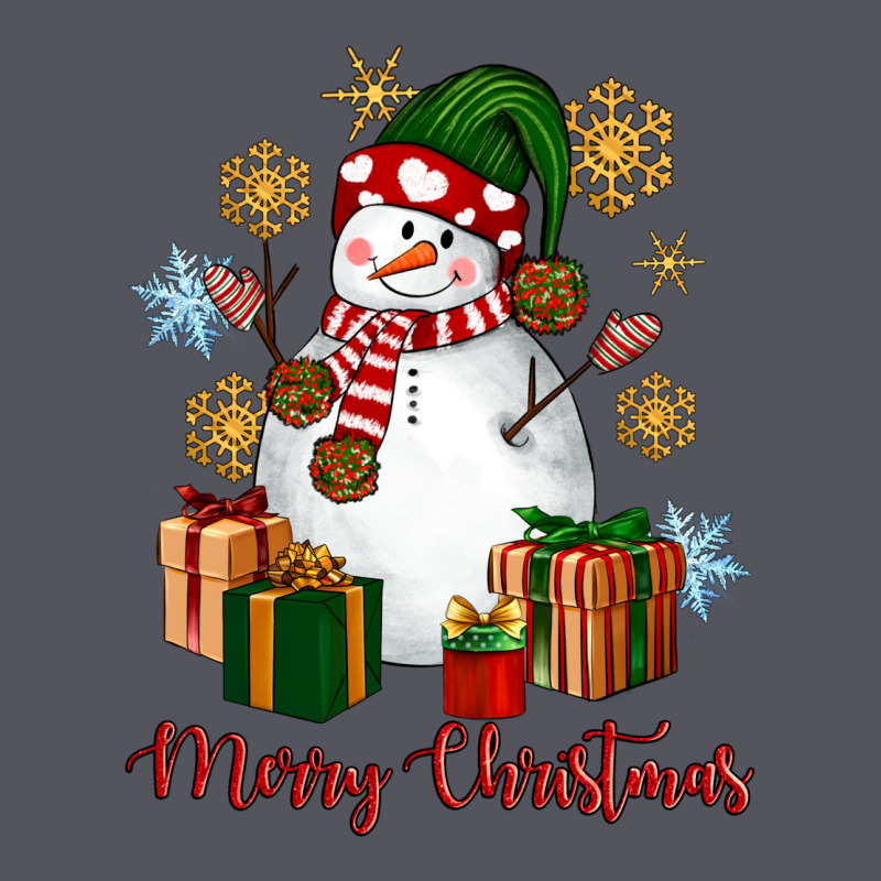 Snowman Merry Christmas Vintage Hoodie by NancyCooperArtShop | Teevron
