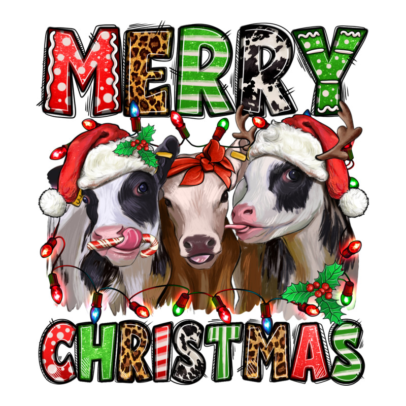 Merry Christmas Heifers Ladies Tee by Jasminsmagicworld | Teevron