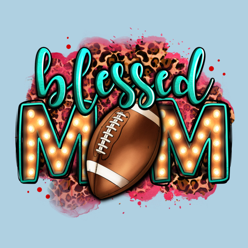 Blessed American Football Mom Lightbulb Letters Premium Hoodie by OliviaCreatesArt | Teevron