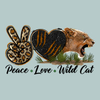 Peace Love Wild Cat Head Heavy Core Tee | Teevron