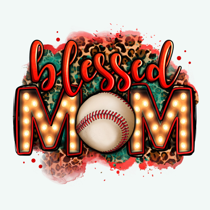 Blessed Baseball Mom Lightbulb Letters Premium Hoodie by OliviaCreatesArt | Teevron