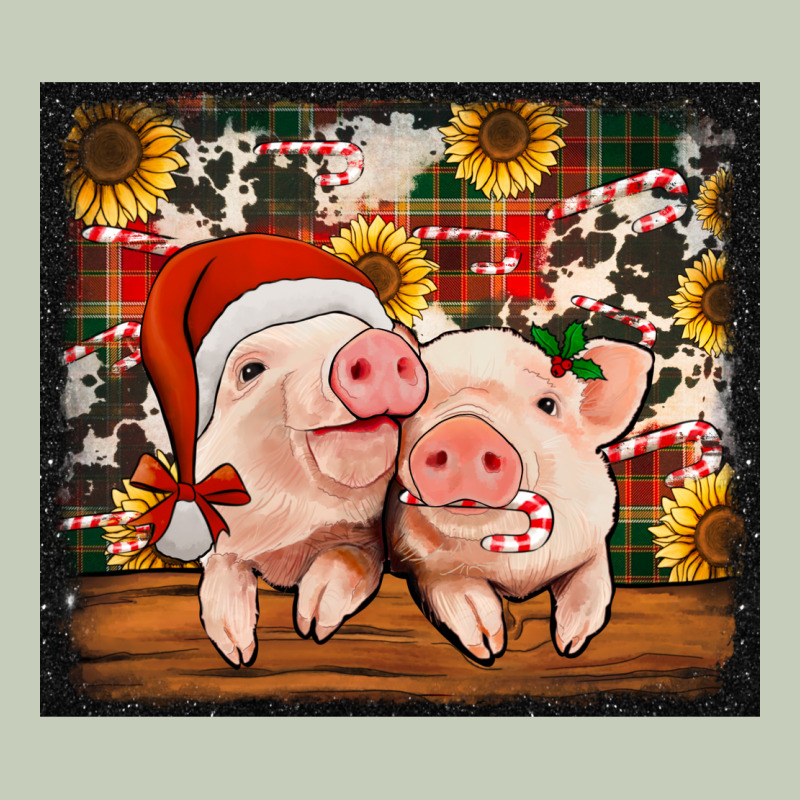 Christmas Pigs Tumbler Long Sleeve Tee by Jasminsmagicworld | Teevron