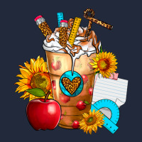 Teacher Cold Drink Frappe With Sunflowers Premium Sweatshirt | Teevron