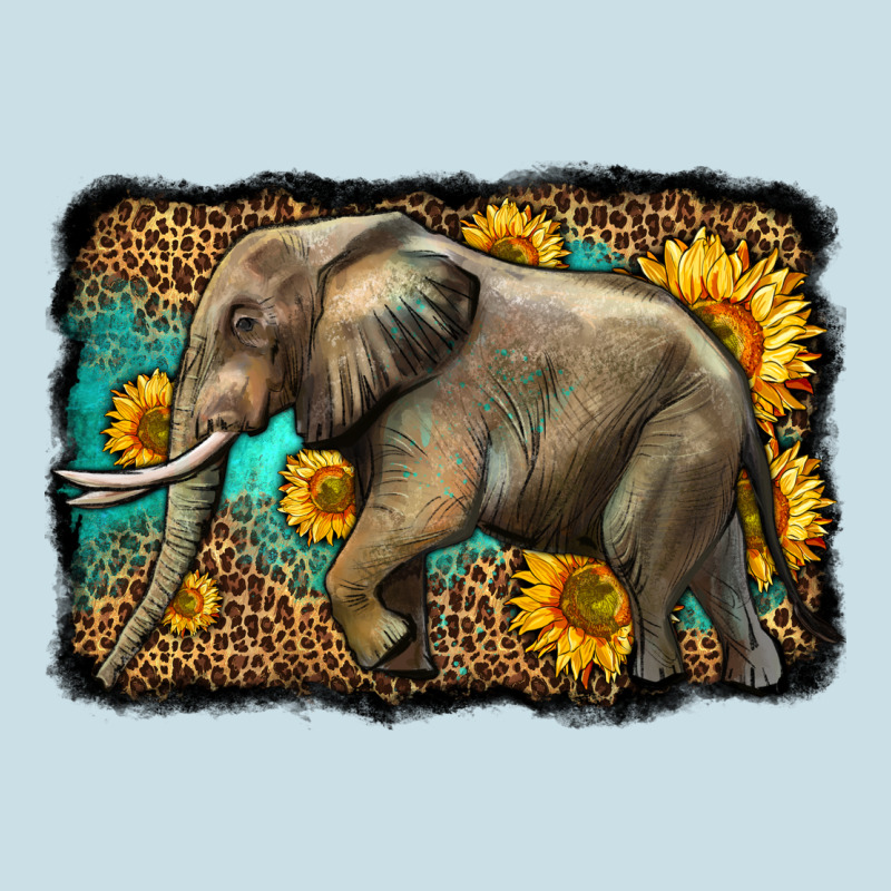 Western Sunflowers Elephant Ladies Tee by LillyAllenDesigns | Teevron