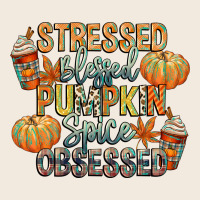 Stressed Blessed Pumpkin Spice Obsessed Zipper Hoodie | Teevron