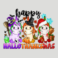 Happy Hallothanksmas Unicorn Zipper Hoodie | Teevron