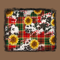 Cowhide Sunflowers Candy Canes Premium Tee | Teevron